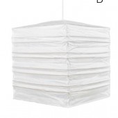 Rice Paper Shade Square White